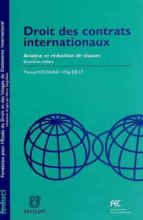 Couverture du produit · Droit de contrats internationaux: Analyse et rédaction des clauses