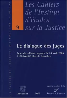 Couverture du produit · Le dialogue des juges