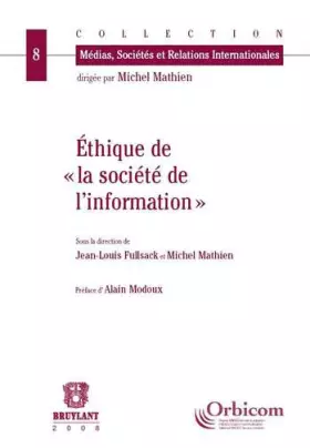 Couverture du produit · Ethique de la société de l'information