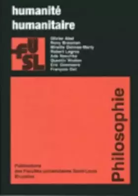 Couverture du produit · Humanité humanitaire