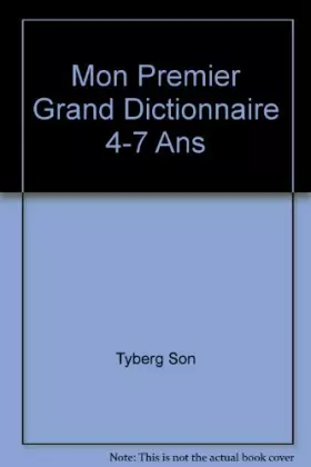 Couverture du produit · Mon premier grand dictionnaire
