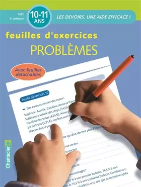 Couverture du produit · PROBLEMES CM2 10-11 ANS - FEUILLES D'EXERCICES