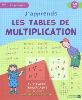 Couverture du produit · J'apprends les tables de multiplication CE1 : 7-8 ans