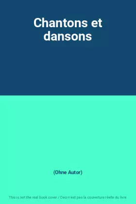 Couverture du produit · Chantons et dansons