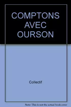 Couverture du produit · Comptons Avec Ourson