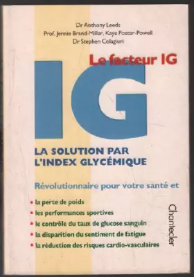 Couverture du produit · Le facteur IG