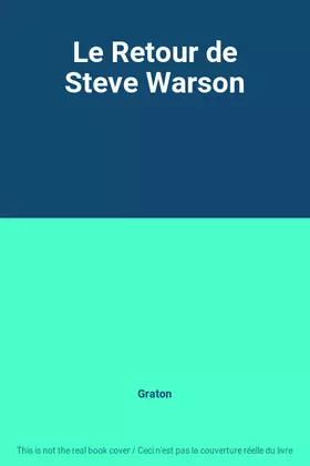 Couverture du produit · Le Retour de Steve Warson