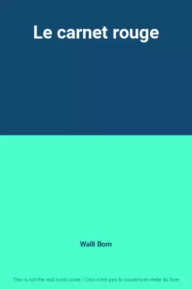 Couverture du produit · Le carnet rouge