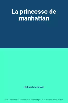 Couverture du produit · La princesse de manhattan