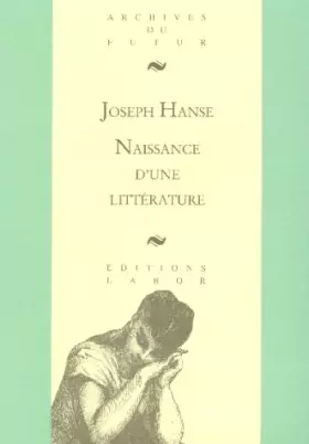 Couverture du produit · Naissance D Une Litterature