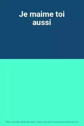 Couverture du produit · Je maime toi aussi