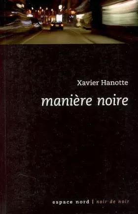 Couverture du produit · Manière noire