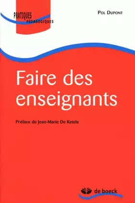 Couverture du produit · Faire des enseignants