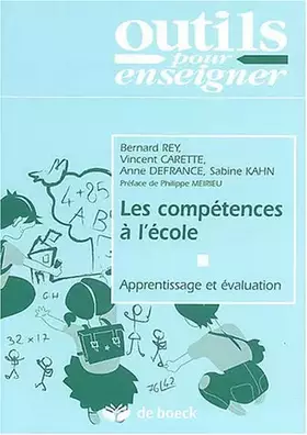 Couverture du produit · Les compétences à l'école : Apprentissage et évaluation