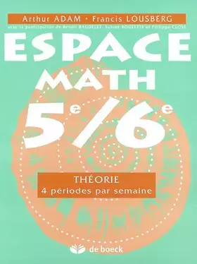 Couverture du produit · Espace Math. 5e/6e 4h/Sem. Manuel
