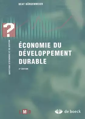 Couverture du produit · Economie du développement durable