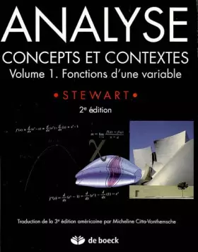 Couverture du produit · Analyse, concepts et contextes : Volume 1, Fonctions d'une variable