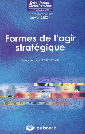 Couverture du produit · Formes de l'agir stratégique
