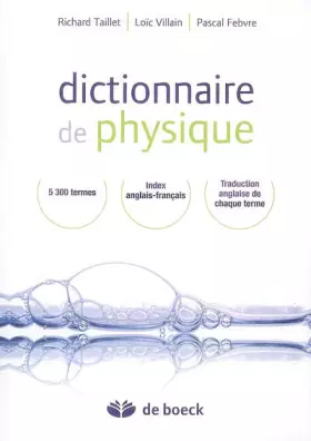 Couverture du produit · Dictionnaire de physique