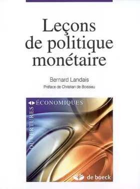 Couverture du produit · Leçons de politique monétaire