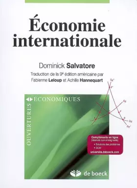 Couverture du produit · Economie internationale