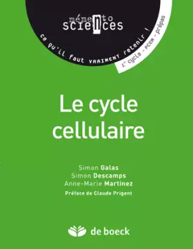 Couverture du produit · Le cycle cellulaire : Premier cycle-PCEM-Prépas
