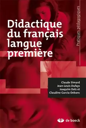 Couverture du produit · Didactique du français langue première