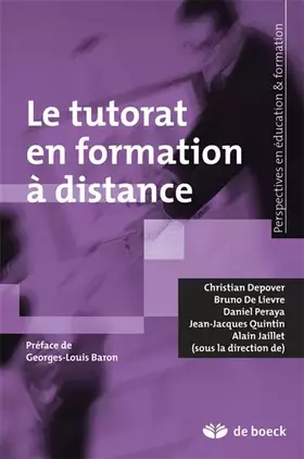 Couverture du produit · Le tutorat en formation à distance (2011)