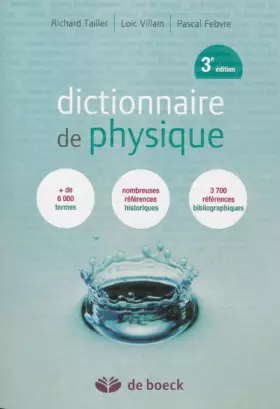Couverture du produit · Dictionnaire de physique