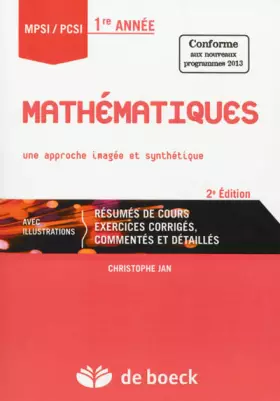 Couverture du produit · Mathématiques : Une approche imagée et synthétique