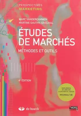Couverture du produit · Études de Marches Methodes et Outils