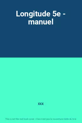 Couverture du produit · Longitude 5e - manuel
