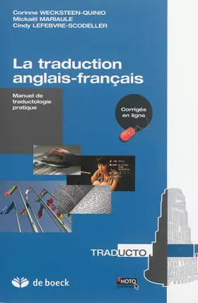 Couverture du produit · La traduction anglais - français