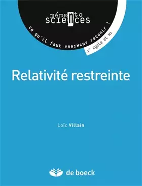 Couverture du produit · Relativité restreinte (2015)
