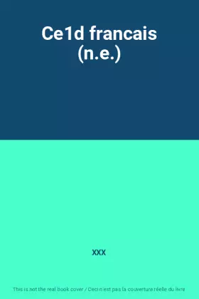 Couverture du produit · Ce1d francais (n.e.)
