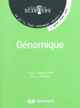 Couverture du produit · Génomique