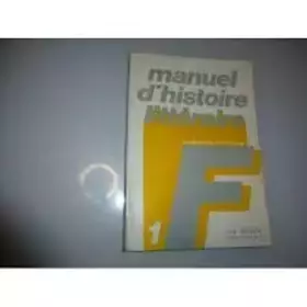 Couverture du produit · Manuel d'histoire littéraire