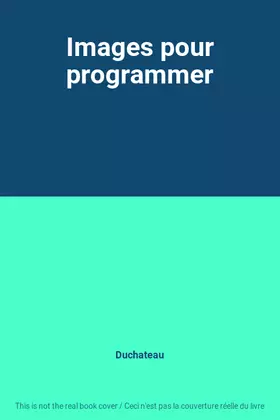 Couverture du produit · Images pour programmer
