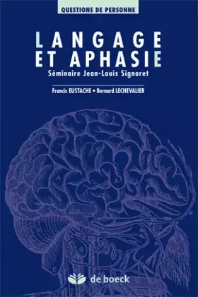 Couverture du produit · Language et aphasie