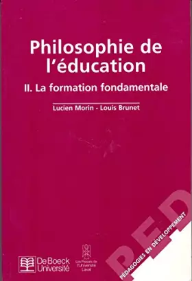 Couverture du produit · Philosophie de l'éducation 2