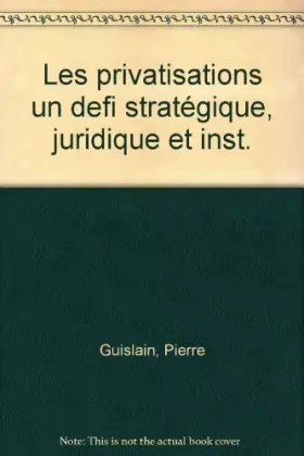 Couverture du produit · Les Privatisations