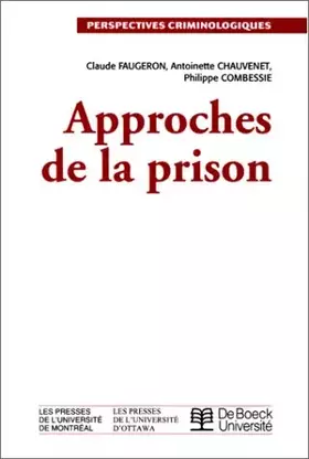 Couverture du produit · Approches De La Prison