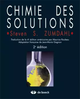 Couverture du produit · CHIMIE DES SOLUTIONS. 2ème édition
