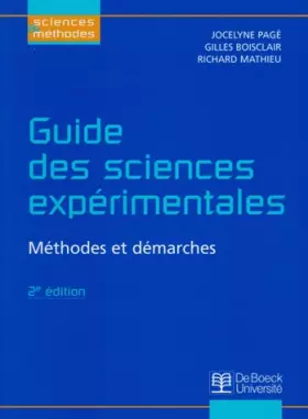Couverture du produit · Guide des sciences expérimentales. Méthodes et démarches