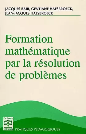 Couverture du produit · La formation mathématique
