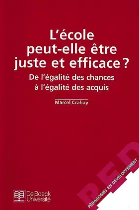 Couverture du produit · L'école peut-elle être...