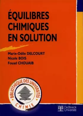 Couverture du produit · Equilibres chimiques en solution