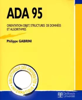 Couverture du produit · Ada 95 - orientation objet, structures de données et algorithmes