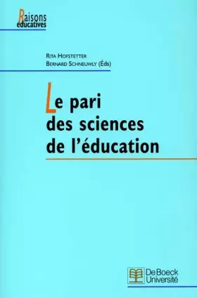 Couverture du produit · Le pari des sciences de l'éducation