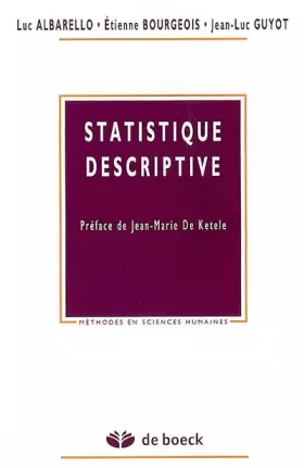 Couverture du produit · Statistique descriptive